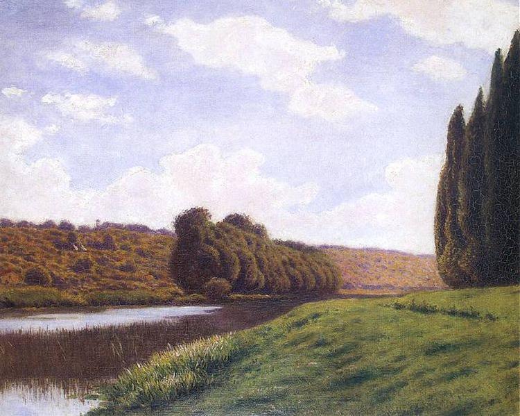 Aleksander Gierymski Italian Landscape with Cypresses oil painting image